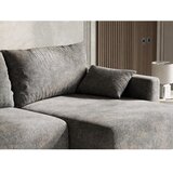 Maison de Rêve Siva raztegljiva/s prostorom za shranjevanje kotna sedežna garnitura iz šenilje (desni kot/z ležalnikom) Leon – | Shoptok.si