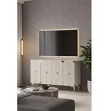 Hanah home Konzola Alfa 120 White Travertine Gold | Eponuda.com
