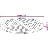 vidaXL Stolna ploča Ø90x2,2 cm okrugla od masivnog bagremovog drva | shoptok.hr