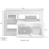  Klupa LENOR bela/smeđa | Eponuda.com