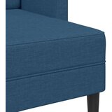 SOFA 2-sjed s ležaljkom u obliku slova L plava 125 cm tkanina | shoptok.hr