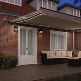  Tkanina za tende s Bež 500 × 300 cm Poliester | shoptok.hr