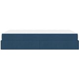  Konstrukcija postelje z vzmetnico Modra 120 x 200 cm blago | Shoptok.si