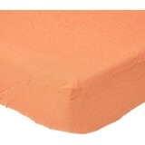 HOMESCAPES Burnt Orange Lanene Ovite Rjuhe, 140x200 cm, (20747566) Cene