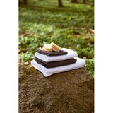 JUNA Temno siva frotirna brisača iz organskega bombaža 50x100 cm Check – | Shoptok.si