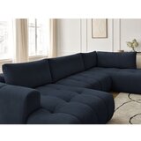 Bobochic Paris Tamno plava sklopiva/s prostorom za odlaganje kutna garnitura (s desnim kutom/u obliku slova "U") Fuji – | shoptok.hr