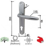 Dabel kvaka šild za vrata roisi-s mat-hr 8x8/90 mm cil q | ePonuda.com