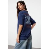 TRENDYOLMILLA Ženska majica TWOSS23TS00269, Tamnoplava | Eponuda.com