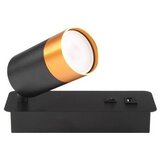 Zidno spot svetlo sa USB punjačem 1xGU10/35W/230V crno/zlatno | Eponuda.com