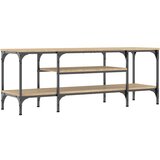 Maison Chic TV omarica - TV stojalo - Televizijska omarica sonoma hrast 121x35x45 cm inženirski les in železo, (21701318) | Shoptok.si