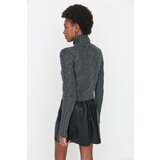 Trendyol Anthracite Soft Textured Crop Knitted Sweater | Eponuda.ba