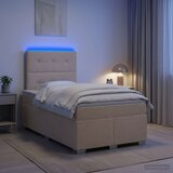  Boxspring krevet s madracem Krem 120 x 190 cm Tkanina | shoptok.hr
