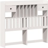  Posteljni okvir brez vzmetnice bela 135x190 cm trdna borovina, (21607885) | Shoptok.si