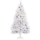  Umjetno božićno drvce Bijelo 106 x 106 x 210 cm PVC i metal | shoptok.hr