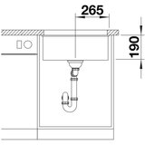 Blanco rotan 500-U 500x400/190mm crna