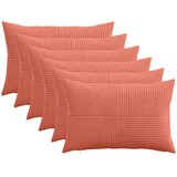  Presvlaka za jastuk 6 pcs ALMELO Crvena narančasta 50 x 75 cm Slike