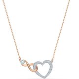 Swarovski Lančić rozo zlatna / srebro / prozirna | shoptok.hr