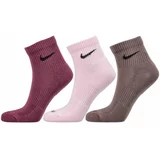 Nike EVERYDAY PLUS Muške srednje visoke čarape, ružičasta, veličina