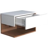 MID.YOU NOČNA OMARICA, bela, barve hrasta | Shoptok.si
