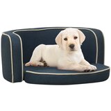 vidaXL Zložljiv pasji kavč moder 76x71x30 cm s platneno pralno blazino | Shoptok.si