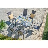 Ambia Garden VRTNA MIZA kovina, steklo antracit | Shoptok.si