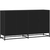  Komoda crna 134x35x76 cm Konstruirano drvo | shoptok.hr