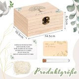 NAMALU 4x Lesena darilna škatla za birmo z epruveto in kartico | Shoptok.si