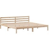 vidaXL Krevet s regalom za knjige bez madraca 200 x 200 cm od borovine | shoptok.hr