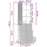  Set ormara 2 kom. Konstruirano drvo | shoptok.hr