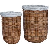  Košarica za rublje 2 pcs Smeđa Kubu Ratan | Eponuda.com