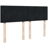 vidaXL Box spring postelja z vzmetnico črna 140x200 cm žamet | Shoptok.si