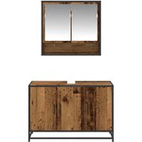  Set namještaja za kupaonicu 2 kom. Staro drvo 90 x 33 x 60 cm | Shoptok.si