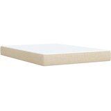  Krevet s oprugama i madracem krem 160x200 cm od tkanine | shoptok.hr