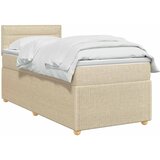  Boxspring krevet s madracem Krem 80 x 200 cm Tkanina | shoptok.hr