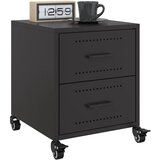  Noćni ormarići 2 kom crni 36 x 39 x 43,5 cm čelični | Eponuda.com