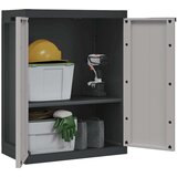 vidaXL Zunanja omara siva in črna 65x37x85 cm PP | Shoptok.si