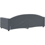 vidaXL Raztegljiva postelja temno siva 90x200 cm žamet | Shoptok.si