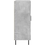  Komoda siva boja betona 69,5x34x90 cm od konstruiranog drva | shoptok.hr