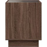  Noćni ormarić s beskonačnim LED boja smeđeg hrasta 40x40x50 cm | Eponuda.com