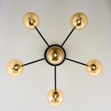Jupiter 2033 - plafonska visilica figaro 6xG9/10W/230V crna/zlatna/bež | Eponuda.com