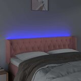  LED posteljno vzglavje roza 163x16x78/88 cm žamet, (20954568) | Shoptok.si