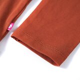  Dječja majica s dugim rukavima boja konjaka 128 | shoptok.hr