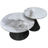 Master Stolovi okrugli dekorativni set 2/1 Mramor crni-bijeli 686 | Eponuda.ba