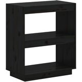 Maison Chic Knjižna omara - Knjižni regal črna 60x35x71 cm trdna borovina, (21725453) | Shoptok.si