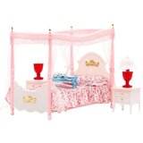  Furniture Set: Canopy Bed, Nightstands, Lamps | Shoptok.si