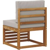  Srednji zunanji kavč Masiven les akacije Naravna, (5000272340) | Shoptok.si