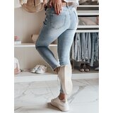 DStreet Spodnie damskie jeansowe MISSBELT niebieskie | shoptok.hr