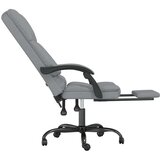 vidaXL Masažni uredski naslonjač od tkanine svjetlosivi | shoptok.hr