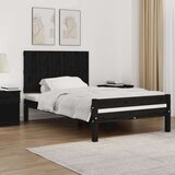  Zidno uzglavlje crni 108 x 3 x 60 cm od masivne borovine | shoptok.hr