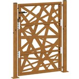 vidaXL Vrtna vrata 105x130 cm Vremensko odporno jeklo Light Design | Shoptok.si